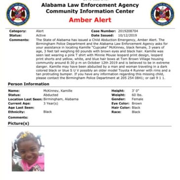 Search expanded to surrounding states for missing Birmingham girl